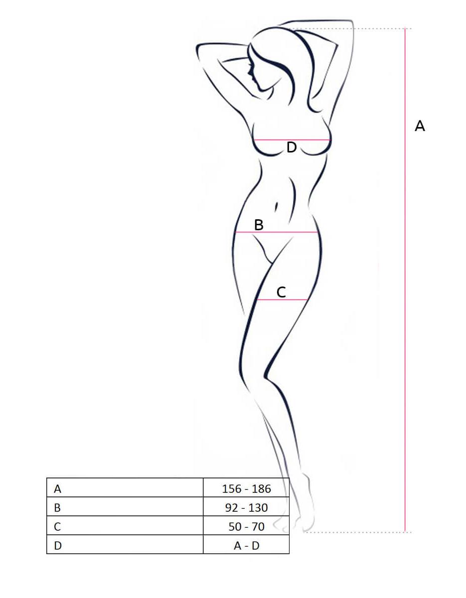 таблица размеров эротического белья Passion в интернет-магазине www.neglige-shop.ru